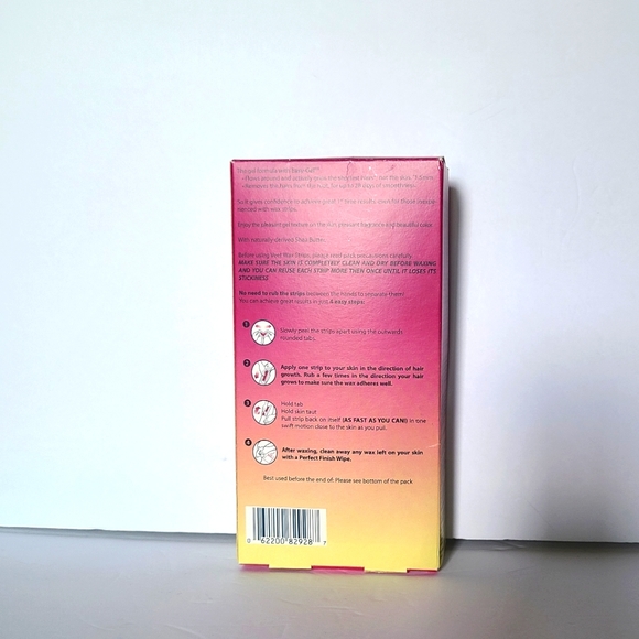 Veet Ready To Use Wax Strip Kit Hair Remover Legs & Body 40 Strips + 4 Wipes - Picture 2 of 2